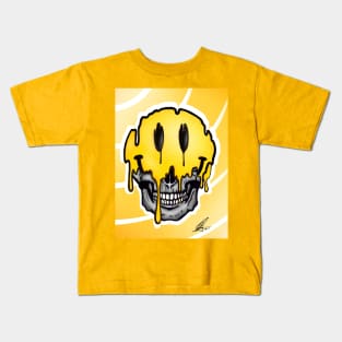 Skull Smiley for that Happy-sad Mood Kids T-Shirt